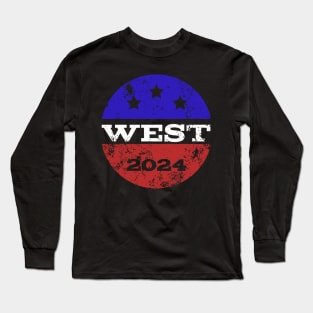West 2024 for president Long Sleeve T-Shirt